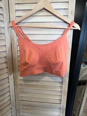 GUC OFFLINE by Aerie Strappy Back Bralette in Coral/Orange Size XXL